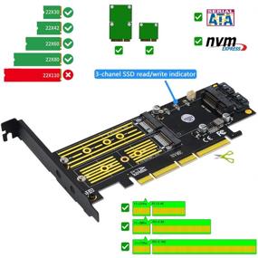 img 2 attached to 💡 Pci-e NVME Adapter: Versatile 3-in-1 M.2 and mSATA SSD Adapter Card