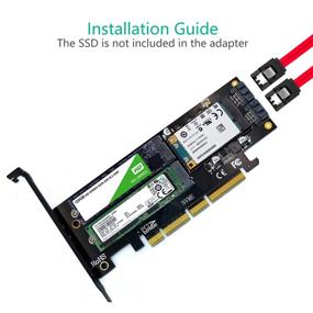 img 1 attached to 💡 Pci-e NVME Adapter: Versatile 3-in-1 M.2 and mSATA SSD Adapter Card