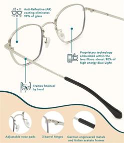 img 1 attached to 👓 Felix Gray Blue Light Blocking Computer Glasses - Enhancing your Computer Experience with Effective Eye Protection