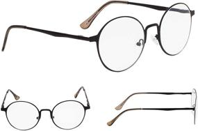 img 3 attached to 👓 Set of 4 Round Retro Women's Reading Glasses: Stylish Readers for Improved SEO