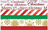 🎄 decorative christmas tissue paper with foil accents - 102 sheet pack on kraft paper logo