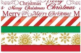 img 2 attached to 🎄 Decorative Christmas Tissue Paper with Foil Accents - 102 Sheet Pack on Kraft Paper