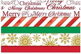img 1 attached to 🎄 Decorative Christmas Tissue Paper with Foil Accents - 102 Sheet Pack on Kraft Paper