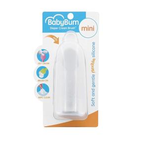 img 4 attached to 👶 Soft and Gentle Gray Mini BabyBum Diaper Cream Applicator - Efficient Silicone Brush