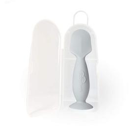 img 1 attached to 👶 Soft and Gentle Gray Mini BabyBum Diaper Cream Applicator - Efficient Silicone Brush