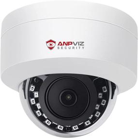 img 4 attached to 📷 Anpviz 5MP PoE IP Dome Camera with Microphone: Outdoor Night Vision, Weatherproof IP66, Wide Angle 2.8mm Lens
