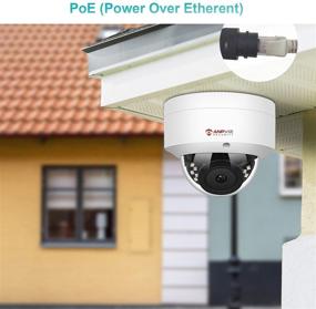 img 1 attached to 📷 Anpviz 5MP PoE IP Dome Camera with Microphone: Outdoor Night Vision, Weatherproof IP66, Wide Angle 2.8mm Lens