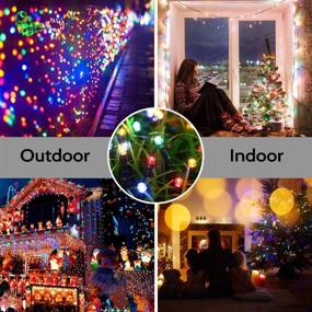 img 2 attached to Battery Christmas Lights, 68.9ft 200 LED Christmas String Lights with 8 Twinkle Modes, Timer, Waterproof Battery Operated String Lights for Garden, Party, Holiday Decorations (Multicolor)