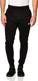 img 3 attached to 🏆 Champion Men's Reverse Weave Jogger in Black/C Logo, Small: Sleek Style and Superior Comfort