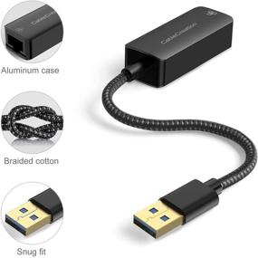 img 3 attached to CableCreation USB Ethernet Adapter: Fast Gigabit RJ45 LAN converter for MacBook, Surface Pro, Laptop, PC and More