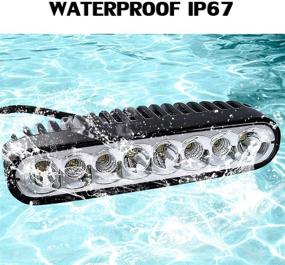 img 2 attached to 🚀 High-Performance 40W Off-Road LED Light Bar for Motorcycles, Motorbikes, Trucks, and ATVs - 6.5 Inch Combo Spot Flood Driving Lights Fog Lamp