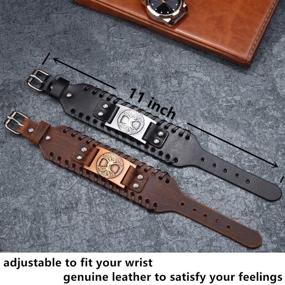 img 2 attached to TURTLEDOVE Viking Bracelet Adjustable Bangle
