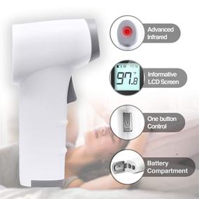 img 2 attached to Facelake FT50 Infrared Non-Contact Thermometer with Fever Monitor Screen Display - Ideal for Adults and Kids - includes Batteries and Warranty