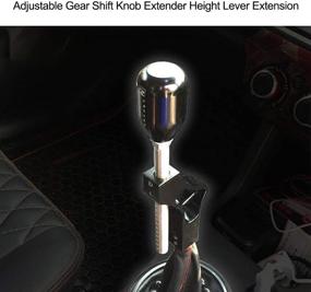 img 3 attached to Enhance Your Driving Comfort with Carrfan Adjustable Gear Shift Knob Extender Height Lever Extension – Complete Car Gear Shifter Extender Kit with 4 Adapters