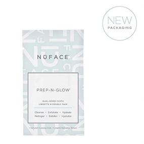 img 2 attached to NuFACE Prep-N-Glow Hydrating Facial Cleansing Wipes with Hyaluronic Acid, Exfoliating Dual-Sided Makeup Removal, 20 Count