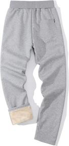 img 3 attached to Gihuo Athletic Sweatpants Lightgrey Straight Sports & Fitness for Running