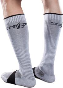 img 4 attached to Enhance Your Athletic Performance with CoreSport Athletic Performance Compression Socks - 15-20mmHg