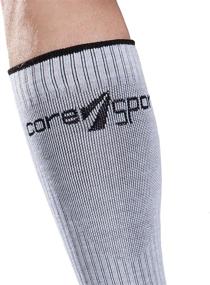 img 3 attached to Enhance Your Athletic Performance with CoreSport Athletic Performance Compression Socks - 15-20mmHg