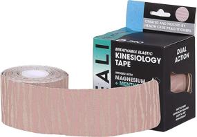 img 3 attached to 🔥 Heali Tape: Powerful Magnesium & Menthol Infused Kinesiology Tape for Back Pain & Tennis Elbow - Roll of 20 Strips, 2" x 10" - Premium Fitness Nude Tape with Zebra Design