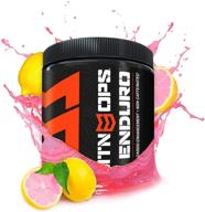 🍋 mtn ops enduro cardio enhancement non-caffeinated energy drink mix, 30-serving bottle in pink lemonade flavor logo