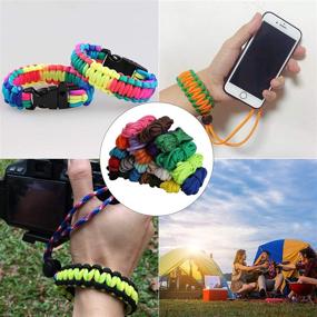 img 1 attached to 🌈 Hileyu 10ft Parachute Cord - 24 Colors, 550lb Type III Paracord Ropes. Multifunctional Survival Paracord Random Combo Crafting Kit: 7 Strand Cord for Tent Rope, Outdoor Survival Activities.