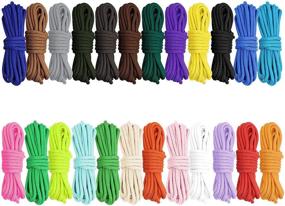 img 4 attached to 🌈 Hileyu 10ft Parachute Cord - 24 Colors, 550lb Type III Paracord Ropes. Multifunctional Survival Paracord Random Combo Crafting Kit: 7 Strand Cord for Tent Rope, Outdoor Survival Activities.