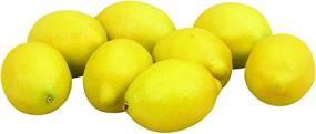 img 1 attached to 🍋 Набор из 8 подарочных мешков Deco 79 Lemon, 3 на 2 дюйма, для улучшения SEO.