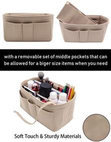 img 2 attached to 👜 Women's Accessories and Handbag Accessories with Fabric Organizer Zipper Pocket