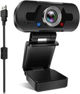 🎥 plug & play webcam – usb camera with microphone | autofocus full hd 1080p video cam for youtube, skype, facetime, hangouts, webex | compatible with desktop, laptop, macbook, pc logo