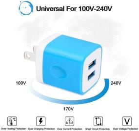 img 3 attached to ⚡️ Универсальный USB-адаптер для стены, зарядный блок куб, блок зарядки, блок питания 5V / 2.1A, совместимый с iPhone 12/11/X/8/7 Plus, Samsung Galaxy S21/S20 Ultra 5G S10/S9, LG, Moto