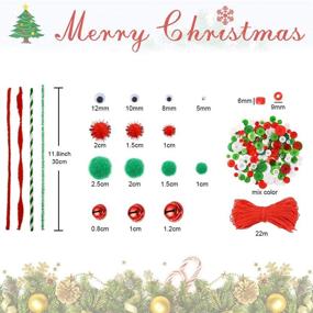 img 2 attached to 🎄 Caydo 750 Piece Pipe Cleaners Set: All-in-One DIY Craft Supplies for Christmas Festival Decorations