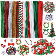 🎄 caydo 750 piece pipe cleaners set: all-in-one diy craft supplies for christmas festival decorations logo