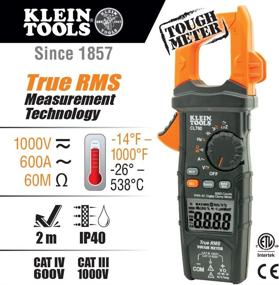 img 3 attached to Klein Tools CL700 Autoranging Digital Clamp Meter: TRMS 600Amp, AC/DC Volts, Current + More – Review & Features