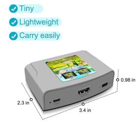 img 1 attached to RCA to HDMI Adapter | AV to HDMI Video Audio 🔌 Converter Box for VHS, VCR, N64, PS1, PS2, Wii | 16:9/4:3 Conversion Support