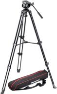 🎥 manfrotto mvk500am black lightweight fluid video system: superior stability with twin legs and middle spreader logo