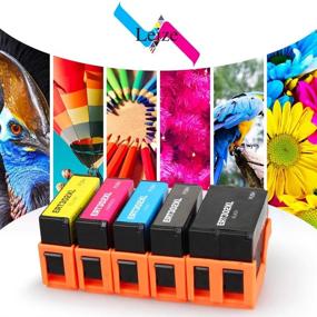 img 2 attached to 🖨️ Leize Remanufactured Ink Cartridges Replacement for Epson 302 302XL T302XL 5-Pack (BK/PB/C/M/Y) - Expression Premium XP-6000 XP-6100 Printer (T302XL020,T302XL120,T302XL220,T302XL320,T302XL420)