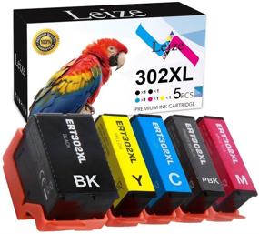 img 3 attached to 🖨️ Leize Remanufactured Ink Cartridges Replacement for Epson 302 302XL T302XL 5-Pack (BK/PB/C/M/Y) - Expression Premium XP-6000 XP-6100 Printer (T302XL020,T302XL120,T302XL220,T302XL320,T302XL420)