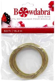 img 1 attached to 🎀 Darice Bowdabra Bow Wire: 4 Pack of 200 Ft Gold - Ideal for Stunning Bows and Crafts