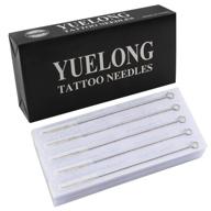 yuelong tattoo needles 1003rl - 50pcs professional disposable sterilized needles for tattoo machine kit & supplies, 3rl round liner logo