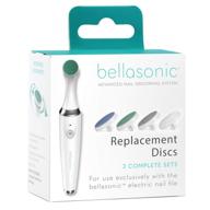 enhance your manicure with replacement discs for bellasonic 4-in-1 electric nail file set - shape, smooth, buff & shine nails itch-free! logo