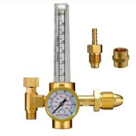 agptek mig/tig flow meter regulator, efficient co2 argon pressure reducer gauge weld flowmeter - high-quality copper - 10 to 60 cfh logo