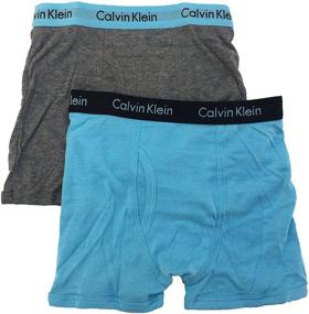 img 1 attached to Одежда для мальчиков: ассорти белье Calvin Klein из серого меланжа (стиль: 37D67156-99)