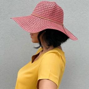 img 3 attached to 👒 Stylish and Protective: Sowift Women's UPF50+ Wide Brim Straw Sun Hat for Beach and Summer