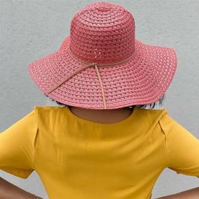 img 1 attached to 👒 Stylish and Protective: Sowift Women's UPF50+ Wide Brim Straw Sun Hat for Beach and Summer