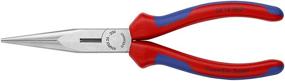 img 2 attached to 🔧 KNIPEX Tools Long Nose Pliers with Cutter, Multi-Colour, 8 inches - Efficient and Versatile Hand Tool