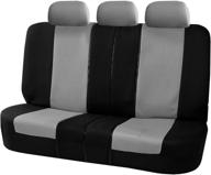 fh group fb051gray013 gray universal split bench seat cover (allow right and left 40/60 split logo