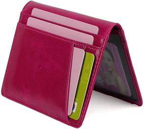 img 4 attached to 👜 YALUXE Midnight Women's Compact Bi-Fold Wallets and Handbags
