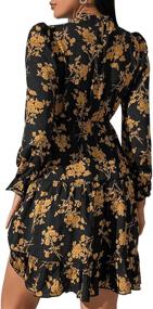 img 3 attached to Stunning Floerns Multicolor Floral Sleeve Women's Dresses: Perfect Flower-Powered Fashion for Women