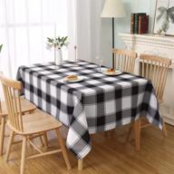 waterproof checkered rectangle tablecloth by mikiup logo