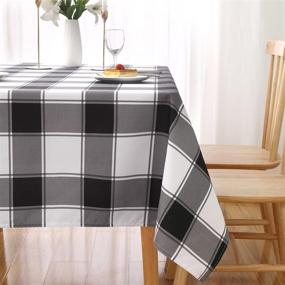 img 3 attached to Waterproof Checkered Rectangle Tablecloth by MikiUp